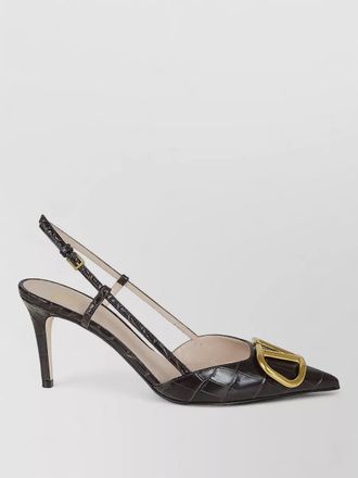 Valentino Garavani leather slingback pumps