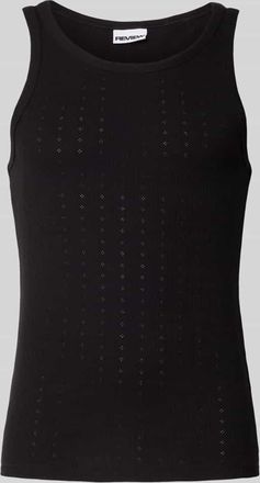 Review Tanktop mit gerippten Abschl&uuml;ssen in Black, Gr&ouml;&szlig;e XXL