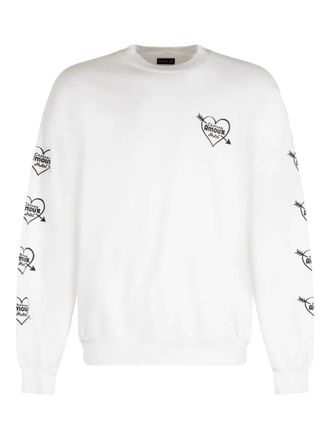 Local Authority cotton print sweatshirt - White