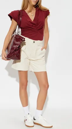 Isabel Marant Top Nadrine, Womens, Burgundy
