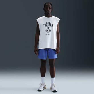 Nike Mens Primary Fleece 7 Dri-FIT Unlined Performance Shorts in Blue | FZ0961-411