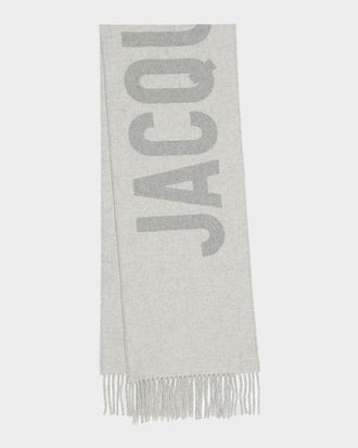 Jacquemus Jacquard Logo Wool Scarf