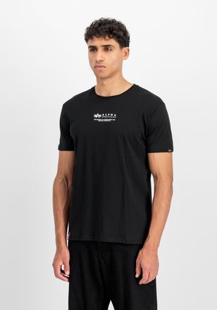 Alpha Industries T-Shirt ALPHA INDUSTRIES Alpha Wording T-Shirt, Herren, Gr. XXL, schwarz, Obermaterial: 100% Baumwolle, Shirts T-Shirt