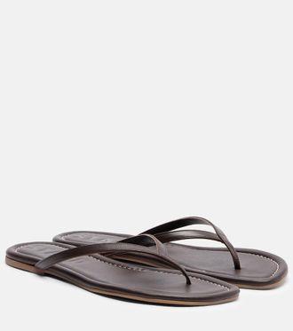 Staud Freja leather thong sandals