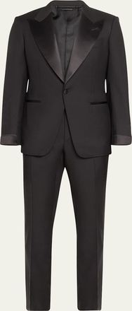 Tom Ford Mens Shelton Twill Peak Tuxedo