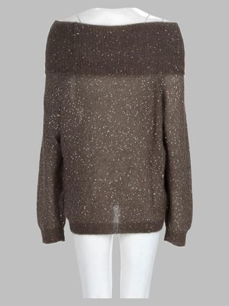 Nude Cashmere-Blend Sequin Sweater - Gray