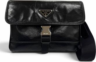 Prada Black Leather Shoulder Bag (Pre-Owned)