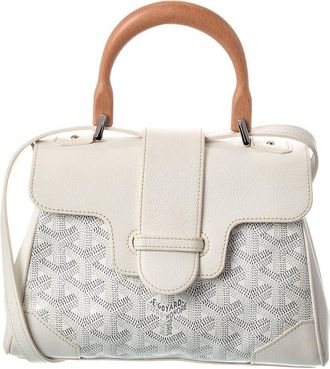 Goyard White Goyardine Mini Saigon Souple (Authentic Pre-Loved)