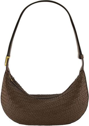 Vince Small Eris Woven Leather Hobo Bag in Date at Nordstrom