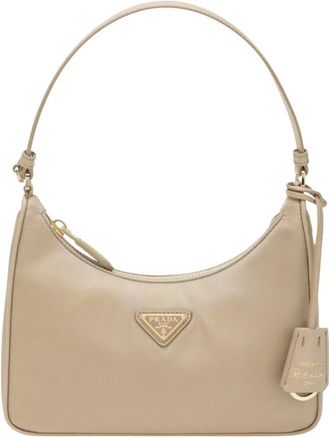 Prada Shoulder Bags, female, Brown, Size: ONE SIZE Mini Borsa Re-Edition 2005