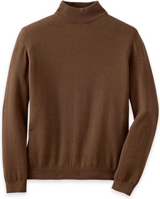 Paul Fredrick Cotton Blend Mockneck Sweater