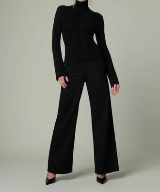 Joe's Lou Low Rise Wide Leg Jean In Black