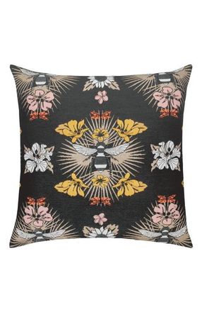 Elaine Smith Honey Bee Jacquard Chenille accented Indoor & Outdoor Woven Accent Pillow in Multi at Nordstrom, Size 22X22