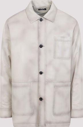 Kiton Lamb Leather Jacket