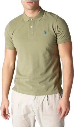 U.S.Polo Association U.s. Polo Assn., Tops, Heren, Groen, XL, Katoen, Casual Logo Sport Polo Shirt Groen