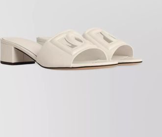 Dolce & Gabbana leather cutout heel sandals