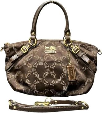 Coach Pre-owned Handbags, female, Brown, Size: ONE SIZE Pre-owned Canvas Handbag