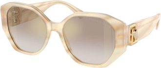 Ralph Lauren RL8220 THE JULIETTE 61766E Womens Sunglasses Brown Size 54