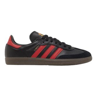 adidas Manchester United Samba Team Sneakers - Heren - Skateschoenen - Zwart - 43 1/3 EU - Leer - Fitness