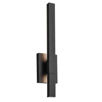 Netlighting Kichler Nocar Medium LED Outdoor Modern Wall Lamp Black 3000K IP44