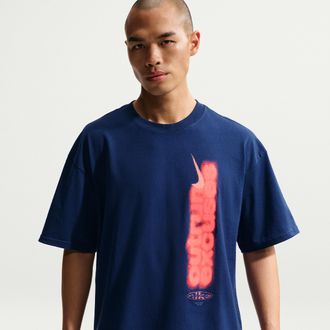 Nike Mens Short-Sleeve Running T-Shirt in Blue | IQ0986-492