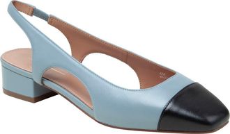 Linea Paolo Charley Slingback Pump in Dusty Blue/Black at Nordstrom, Size 9.5