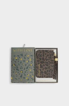 Katie Loxton Gift Boxed Coin & Cardholder in Leopard at Nordstrom