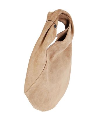 Aesther Ekme mini Ora shoulder bag - women - Calf Suede/Polyester - One Size - Neutrals