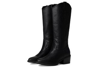 Blowfish Radio Western Tall Womens Boots Cowboy Womens Boots Black : 8.5 M, Synthetic