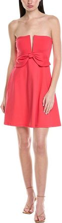 Susana Monaco Bow V-Wire Mini Dress