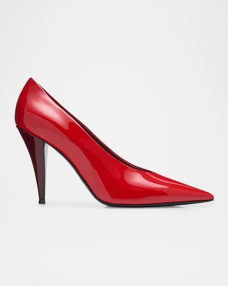 Givenchy 95mm Pointy Patent Leather Pumps