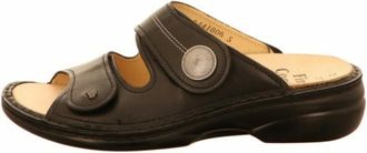 Finn Comfort Sandaal met sleehak - Dames - Schoenen - Zwart - Maat: 39 EU Leer