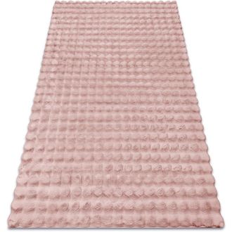 RugsX Rugsx - Carpet bubble powder pink 45 imitation of rabbit fur 3D structural pink 160x220 cm