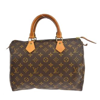 Louis Vuitton Speedy Handbag Monogram Canvas Brown Canvas Handbag (Pre-Owned)