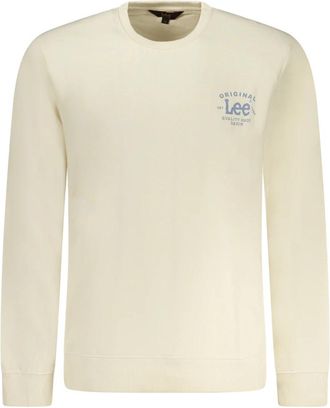 Lee SWS Crew Long Sleeve Sweatshirt - Heren - Sweatshirts - Beige - 2XL - Hoodies & sweatvesten