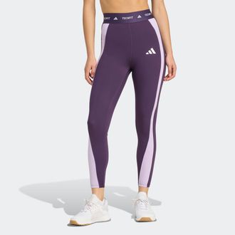 adidas Trainingstights ADIDAS PERFORMANCE TECHFIT COLORBLOCK 7/8-LEGGINGS, Damen, Gr. XS, N-Gr, aurora plum, powder plum, Obermaterial: 73% Polyester, 27% El