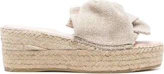Manebì Havana platform-sole espadrilles - women - Rubber/Fabric/Fabric - 40 - Neutrals