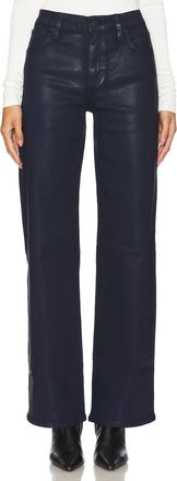 Hudson Rosie High Rise Wide Leg Jeans In Mood Indigo Coated