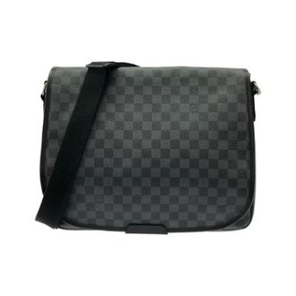 Louis Vuitton Pre-owned Cross Body Bags, female, Black, Size: ONE SIZE Pre-owned Damier Graphite Coated Canvas Shoulder Bag