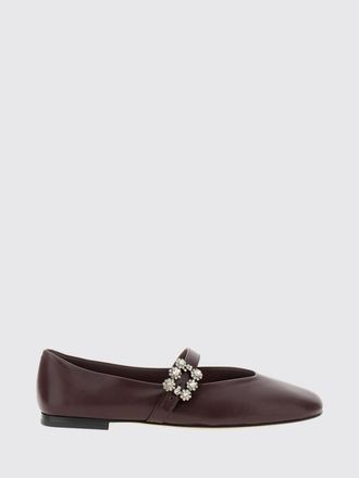 Roger Vivier Ballerine Mary Jane Efflorescence in pelle con fibbia gioiello