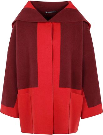 Pierantonio Gaspari Pocket jas met colourblocking - Rood