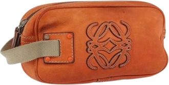 Loewe Pre-owned Clutches, female, Orange, Size: ONE SIZE Pre-owned Hand Bag