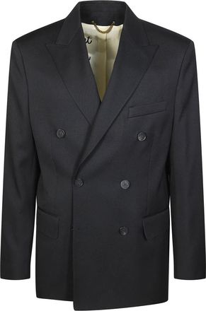 Golden Goose Giacca Doppio Petto - Heren - Blazers - Zwart - S - Leer - Jassen