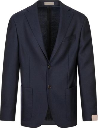 Corneliani Giacca - Heren - Business blazers - Blauw - L - Kostuums