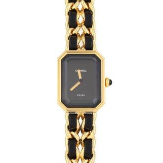 Chanel Pre-owned Premiere Gold Plated Quartz - Dames - Vintage Horloges - Zwart - ONE Size - Vintage