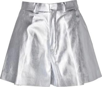 Nineminutes High-Waisted Shorts - Silver