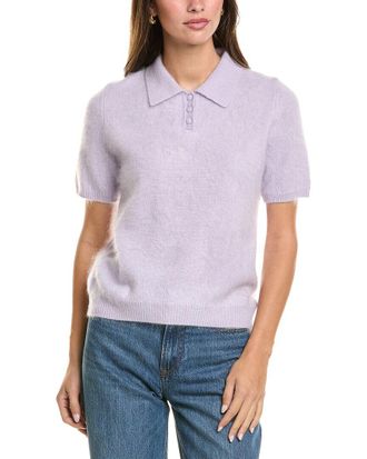 Rag & Bone Rag & Bone Jada Brushed Cashmere Polo Sweater