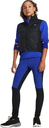 Under Armour Vochtafvoerende hardlooplegging voor dames (Qualifier-serie) (Zwart)