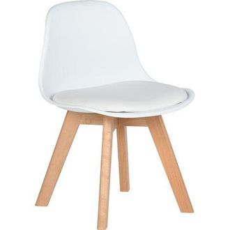 Furniture R Furniturer 1 Pi&egrave;ce Chaise Pour Enfants Avec Large Si&egrave;ge Coussin Doux, Jambes En Bois De H&ecirc;tre Solide, Chaise Pour Enfants Robuste Avec Dossier Pour La