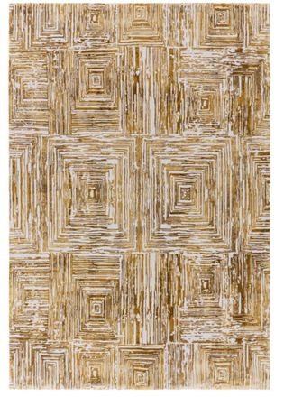 Novatrend Alfombra moderna de sal&oacute;n Amarillo 160x230 cm